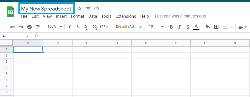 How to Create a New Google Spreadsheet 4