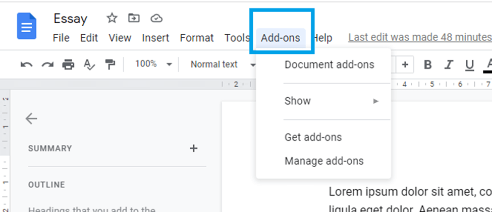 How to add the Paragraph Symbol in Google Docs