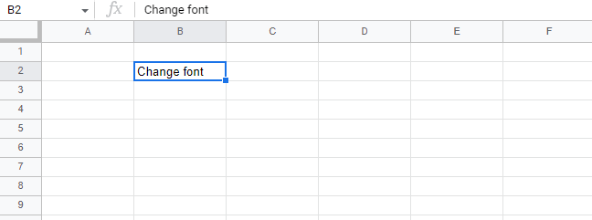 How to change the font size in Google Sheets