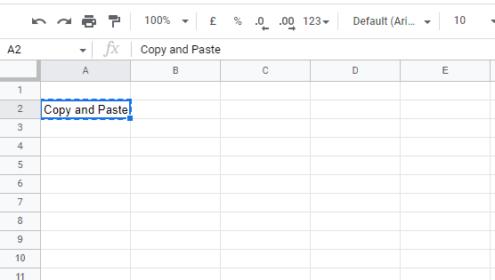 How to copy and paste cells in Google Sheets-5