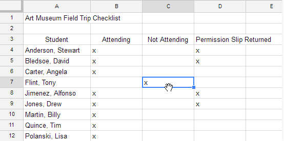 How to drag and drop cells in Google sheets