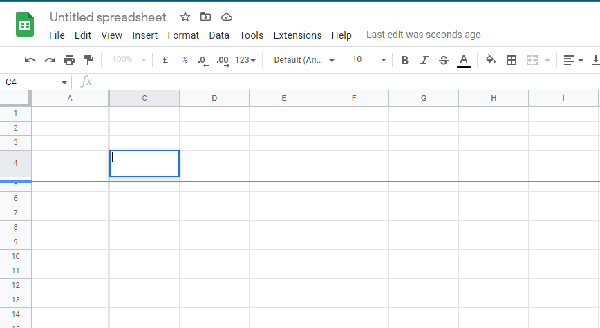 How to modify rows, width, columns, and cells in Google Sheets-3 