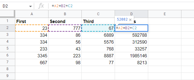 Modify an existing formula in Google Sheets