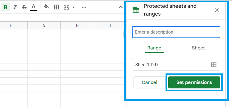 How to Protect cells using Protect sheets and Ranges in Google Sheets4