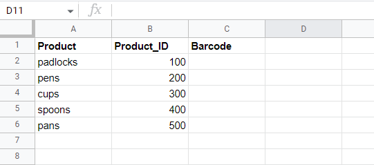 Generate a barcode in a Google Sheet, QR Code Generator2