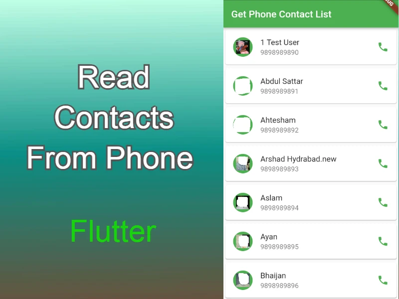 Read Contacts from Phone