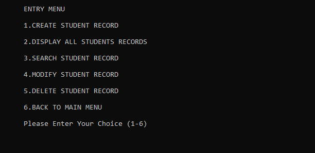 Cpp Projects Student Record System10
