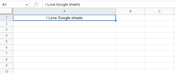 How to align text in Google Sheets-3